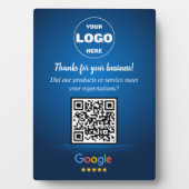 Benutzerdefiniertes Google-Review-QR-Code-Geschäft Fotoplatte (Vorderseite)