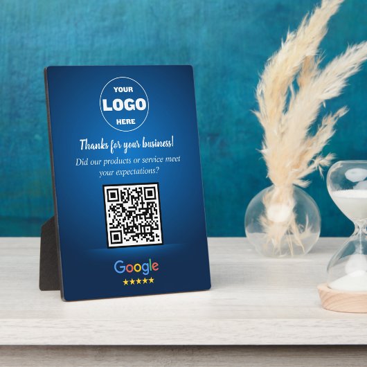 Benutzerdefiniertes Google-Review-QR-Code-Geschäft Fotoplatte