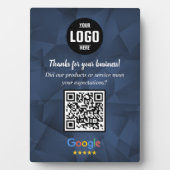 Benutzerdefiniertes Google-Review-QR-Code-Geschäft Fotoplatte (Vorderseite)