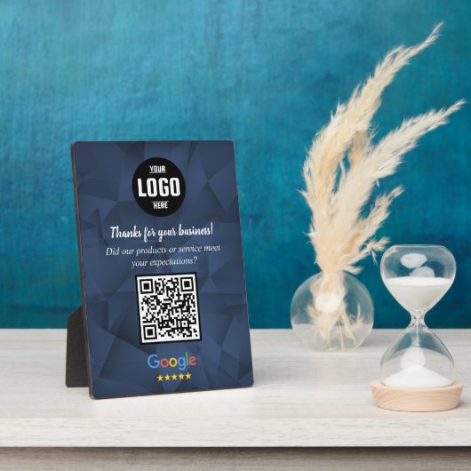 Benutzerdefiniertes Google-Review-QR-Code-Geschäft Fotoplatte (Seite)