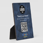 Benutzerdefiniertes Google-Review-QR-Code-Geschäft Fotoplatte (Seite)