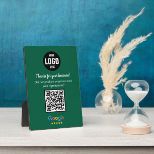 Benutzerdefiniertes Google-Review-QR-Code-Geschäft Fotoplatte