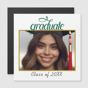 Benutzerdefiniertes Graduate Foto Class Jahr Extra Magneteinladung
