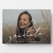 Benutzerdefiniertes Graduate Foto Keepake Abschlus Fotoplatte (Vorderseite)