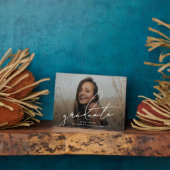 Benutzerdefiniertes Graduate Foto Keepake Abschlus Fotoplatte (Seite)