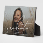 Benutzerdefiniertes Graduate Foto Keepake Abschlus Fotoplatte (Seite)