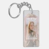 Benutzerdefiniertes Graduate-Foto Schlüsselanhänger (Vorderseite links)