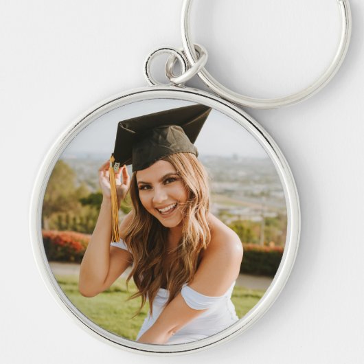 Benutzerdefiniertes Graduate-Foto Schlüsselanhänger (Vorne)