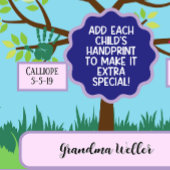 Benutzerdefiniertes Grandma-Geschenk Hinzufügen vo Wandteppich