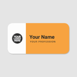 Benutzerdefiniertes großes Namensschild mit Logo o