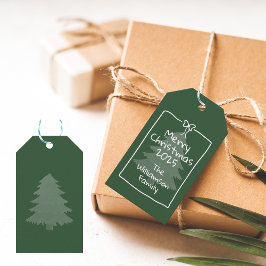 Benutzerdefiniertes grünes fantastisches Gekritzel Geschenkanhänger