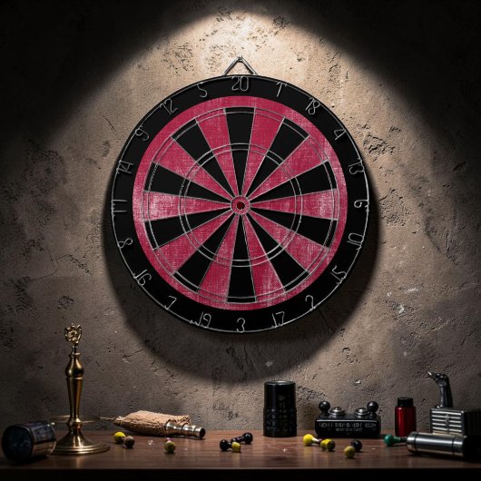 Benutzerdefiniertes Grunge-Rot-Spiel Dartscheibe