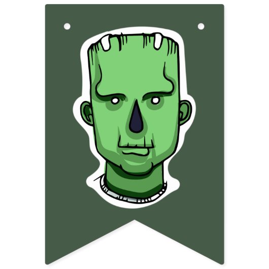 benutzerdefiniertes Halloween-Banner Wimpelkette (Zweite Fahne)