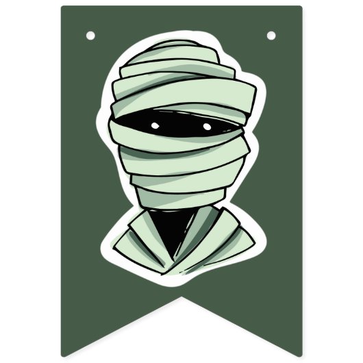 benutzerdefiniertes Halloween-Banner Wimpelkette (Erste Fahne)