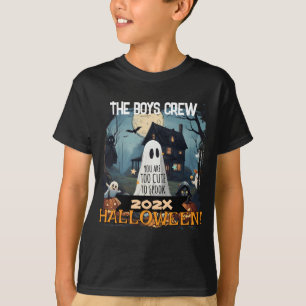 Benutzerdefiniertes Halloween-Geister-Crew-T-Shirt T-Shirt
