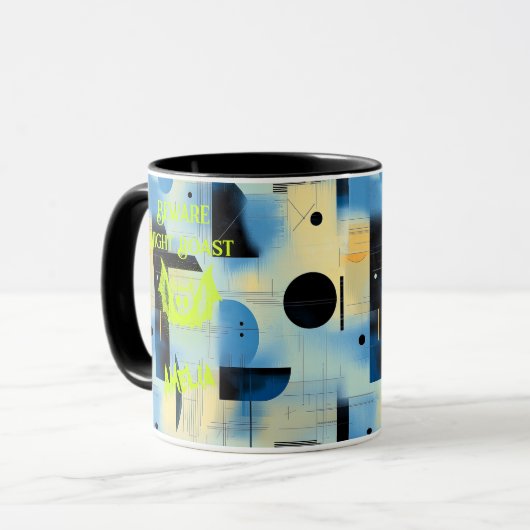 Benutzerdefiniertes Halloween - Neuner Limoner Sch Tasse (Vorderseite Links)