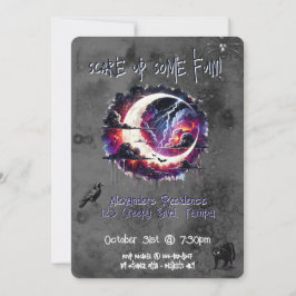 Benutzerdefiniertes Halloween-Party Einladen von C Einladung