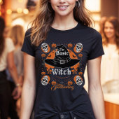 Benutzerdefiniertes Halloween-Party Hexenhut Retro T-Shirt