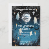 Benutzerdefiniertes Halloween-Party mit Geistern u Einladung (Vorderseite)