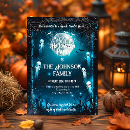 Benutzerdefiniertes Halloween-Party mit Gespenster Einladung