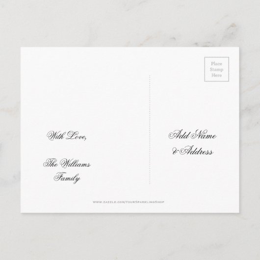 Benutzerdefiniertes Halloween-Party Save the Date Ankündigungspostkarte (Rückseite)