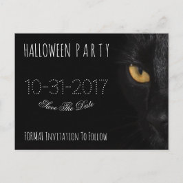 Benutzerdefiniertes Halloween-Party Save the Date  Ankündigungspostkarte