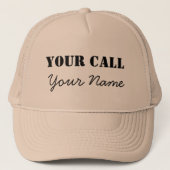 Benutzerdefiniertes Ham-Funkrufzeichen Truckerkappe (Vorderseite)