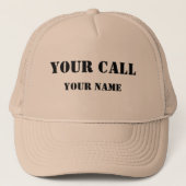 Benutzerdefiniertes Ham-Funkrufzeichen Truckerkappe (Vorderseite)