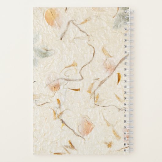 Benutzerdefiniertes handgefertigtes Papier Erdlich Notizblock (Rückseite)