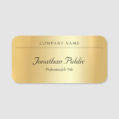 Benutzerdefiniertes handgeschriebenes Skript Elega Namensschild (Vorderseite)