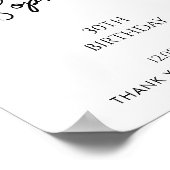 Benutzerdefiniertes handgeschriebenes Skript Erstg Poster (Ecke)