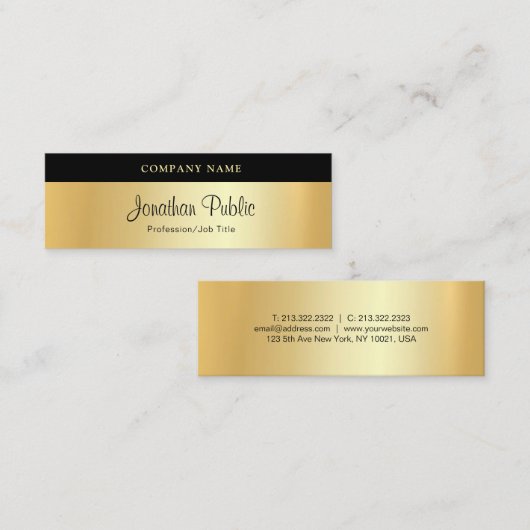 Benutzerdefiniertes handgeschriebenes Skript Moder Mini Visitenkarte (Vorne/Hinten)