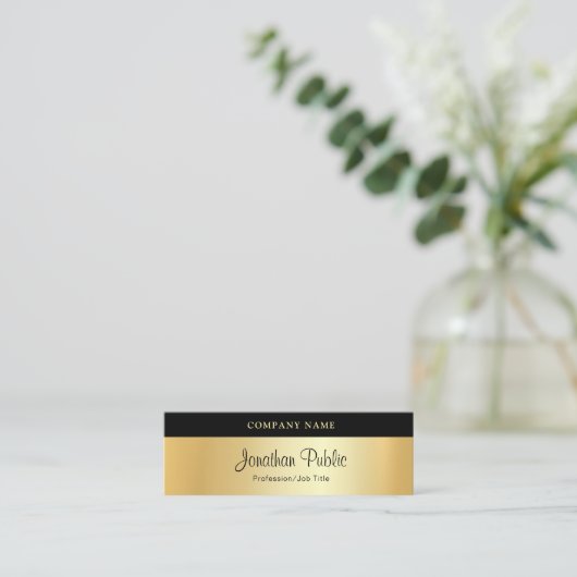 Benutzerdefiniertes handgeschriebenes Skript Moder Mini Visitenkarte (Stehend Vorderseite)