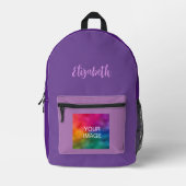 Benutzerdefiniertes handgeschriebenes Skript Royal Bedruckter Rucksack (Vorderseite)