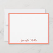 Benutzerdefiniertes, handgeschriebenes Vorlagenskr Mitteilungskarte (Vorderseite)