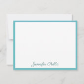 Benutzerdefiniertes, handgeschriebenes Vorlagenskr Mitteilungskarte (Rückseite)