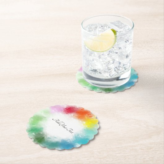 Benutzerdefiniertes Handskript Moderne farbenfrohe Untersetzer (Vor Ort)