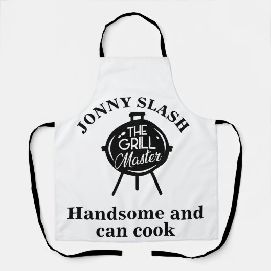 Benutzerdefiniertes Handsome und Kann benutzerdefi Schürze (Vorderseite)