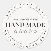 Benutzerdefiniertes Handy für kleine Unternehmen Runder Aufkleber (Vorderseite)