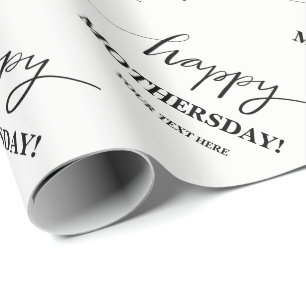 Benutzerdefiniertes Happy Mothers Day-Geschenkpapi Geschenkpapier