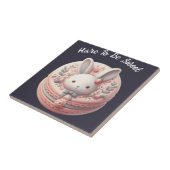Benutzerdefiniertes Hase-soll-süß-sein-Macarondesi Fliese (Seite)