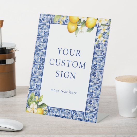 Benutzerdefiniertes Hauptkennzeichen für Zitronen Sockelschild (In SItu)