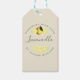 Benutzerdefiniertes hausgemachtes Limoncello Antiq Geschenkanhänger