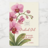 Benutzerdefiniertes hausgemachtes Orchideenöl-Etik Weinetikett (Einzelnes Label)