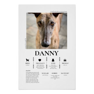 Benutzerdefiniertes Haustier-Foto Poster