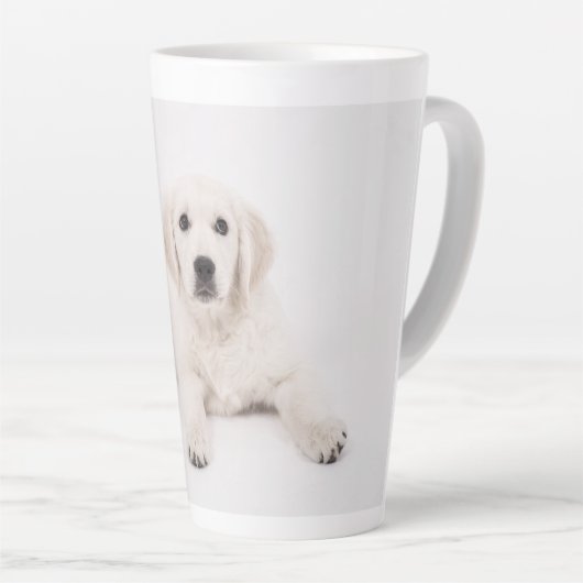 Benutzerdefiniertes Haustier oder Foto Milchtasse (Rechte Ecke)