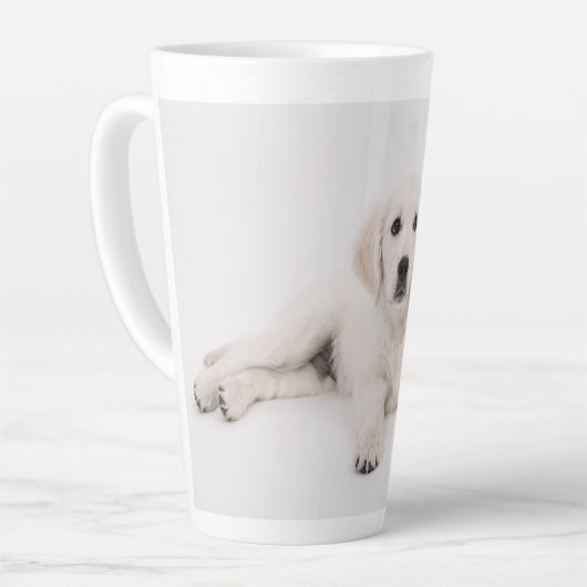 Benutzerdefiniertes Haustier oder Foto Milchtasse (Linke Ecke)