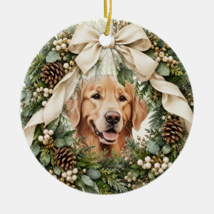 Benutzerdefiniertes Haustier Weihnachten Keramik Ornament