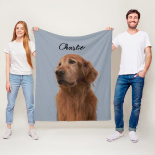 Benutzerdefiniertes Haustierfoto für Mama Papa Kat Fleecedecke