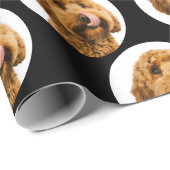 Benutzerdefiniertes Haustierfoto Geschenkpapier (Rolleneckpunkt)